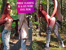 Public Swallowing Rod And Sex With Butt-Sex Plug Leokleo