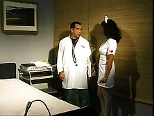 Lucky Doctor Bangs Hot Milf Nurse On A Hospital Bed