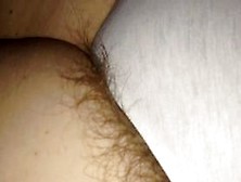 Close Up Of The Wifes Pubic Hair Hainging From Her Pant