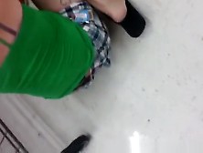 Teen Thong Slip At The Supermarket