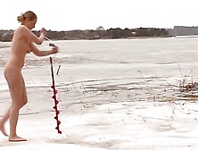 Nude Girls In Snow - Katarina On Ice