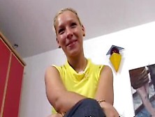 Stunning Shaved Young Girl Vivienne Having A Wonderful Time By Masturbating