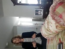 Husband Films Wife Taking Off Her Pants