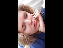 Cute Young Girls Close Up Face While Getting Fucked From Behind By Daddy