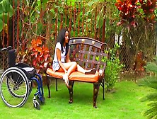 Young Paraplegic Girl Feet