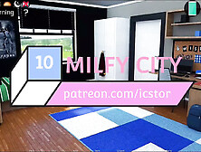 Milfy City #10 - She Used The Dildo On Webcam