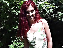 Czech Redhead Babe Fucked In The Woods