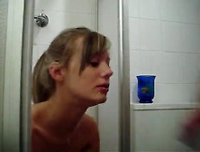 Deep Throat Training In The Shower