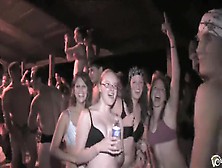 Bunch Of Students Have A Great Time At An Underwear Party