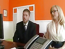 Office Interracial In Front Of Husband