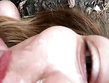 Fucking Into The Forest With Facial And Cum Walk
