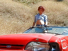 Redhead With Nice Tits Gets Fucked In A Field