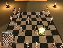Chess Porn.  Sex Attack Of A Black Figure Video Game Sex