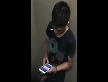 Asian Boy Caught Masturbating In Toilet 0002