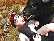 (Skyrim) Cutie Overwhelmed By A Horny Werewolf