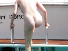 Avril Lavigne Nude Boat Swim