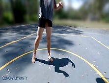 Cock Out Basketball - New Location Public Dick Flash