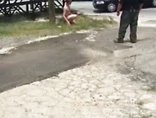 Naked Man In Public Arrested