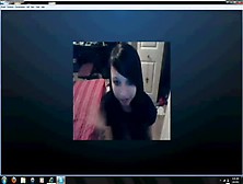 Cam-Chatting With A Very Adorable Emo Girl.  (No Sound). Wmv