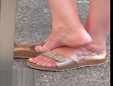 Out Of Her Sweaty Birkenstock-Sandals