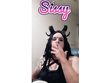 Spun Sissy White Boy Smoking Like A Bitch