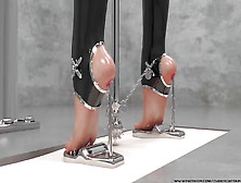 Hardcore Metal Bondage,  Latex Bdsm Compilation 3D