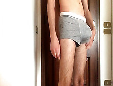 Man Uncircumcised Just Back From College First Jerk Off