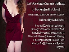 Audio Roleplay - Fucking Your Co-Worker In The Closet At A Work Party [F4M Improvisation]