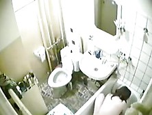 Voyeur Camera Spying On This Lady Taking A Bath