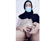 Cute Hijab Accidentally Premature Cum