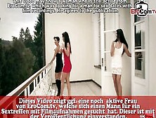 German Reverse Gang Bang With Lucky Bro And Dark Haired Slim Milfs