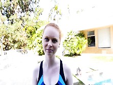 Teen Redhead In Swimsuit