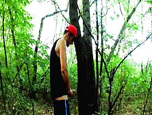 7 Minutes Fast Extreme Big Penis Jerking Off Into The Evening Woods