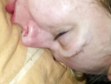 Dumb Drunk Bitch Passed Out Eyecheck Spit