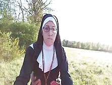 This Nun Gets Her Booty Filled With Cum Previous To That Babe Goes To Church !!