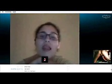 Teens Having Fun On Skype