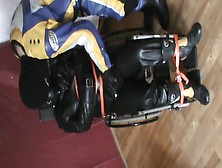 Leather,  Biker,  Straitjacket And Wheelchair