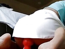 Tasty Teen Ts Rides Dildo Then Fucked Like A Doggy