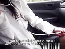 Young Babe Fingered And Pov Fucked On Car