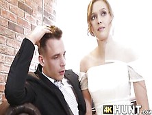 Glamorous Bride Screws Stranger Whilst Hubby Cuckolds