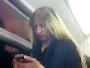 Leggy Hottie Stalked To The Train