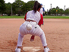 Curvy Softball Player And An Athletic Guy Have Sex