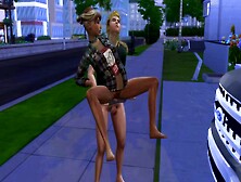 Les Sims 4 Lux Demarco Fuck In Front Of The House
