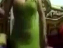 Mature – Arab Horny Wife Dance At Home In Green