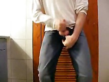 Pissing And Jerking With Cumming