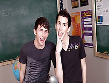 Gay Life Network - Alex Todd And Colby London Can Fuck In A Classroom Too