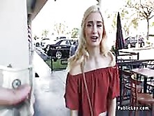 Blonde Bangs In Public For Fast Cash