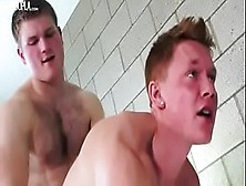 Blonde College Jock Takes On Small Cock