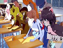 Furry Hentai 3D Yiff - Orgy Furry In A Classroom