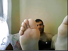 Straight Guys Feet On Webcam #60